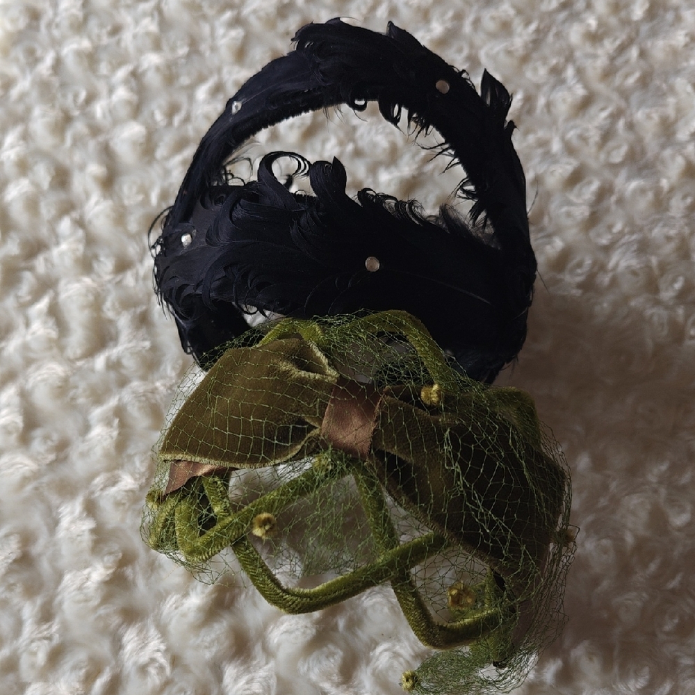 Vintage Headband Style Hats Set Of Two